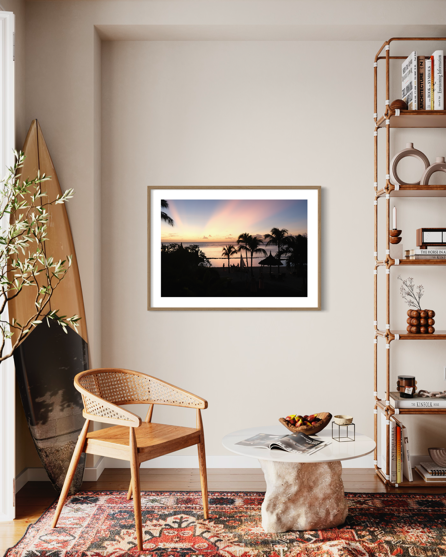 Sunset in Mauritius - Fine Art print on Hahnemühle German Etching paper