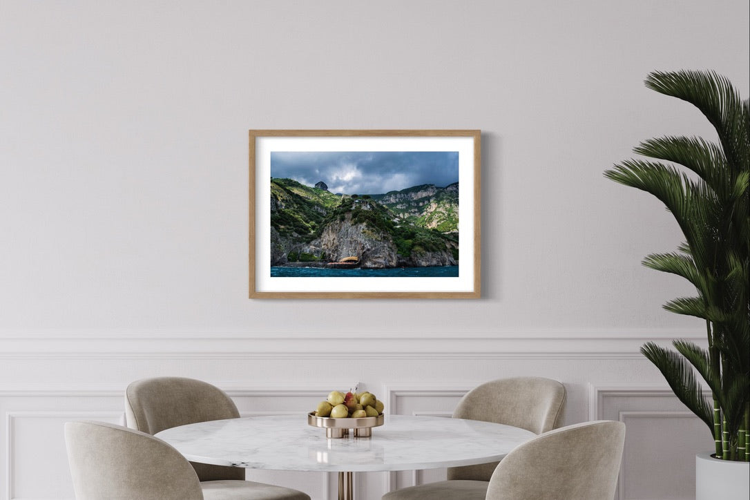 Before the storm, Amalfi Coast Fine Art Giclée print on Hahnemühle Photo Rag paper