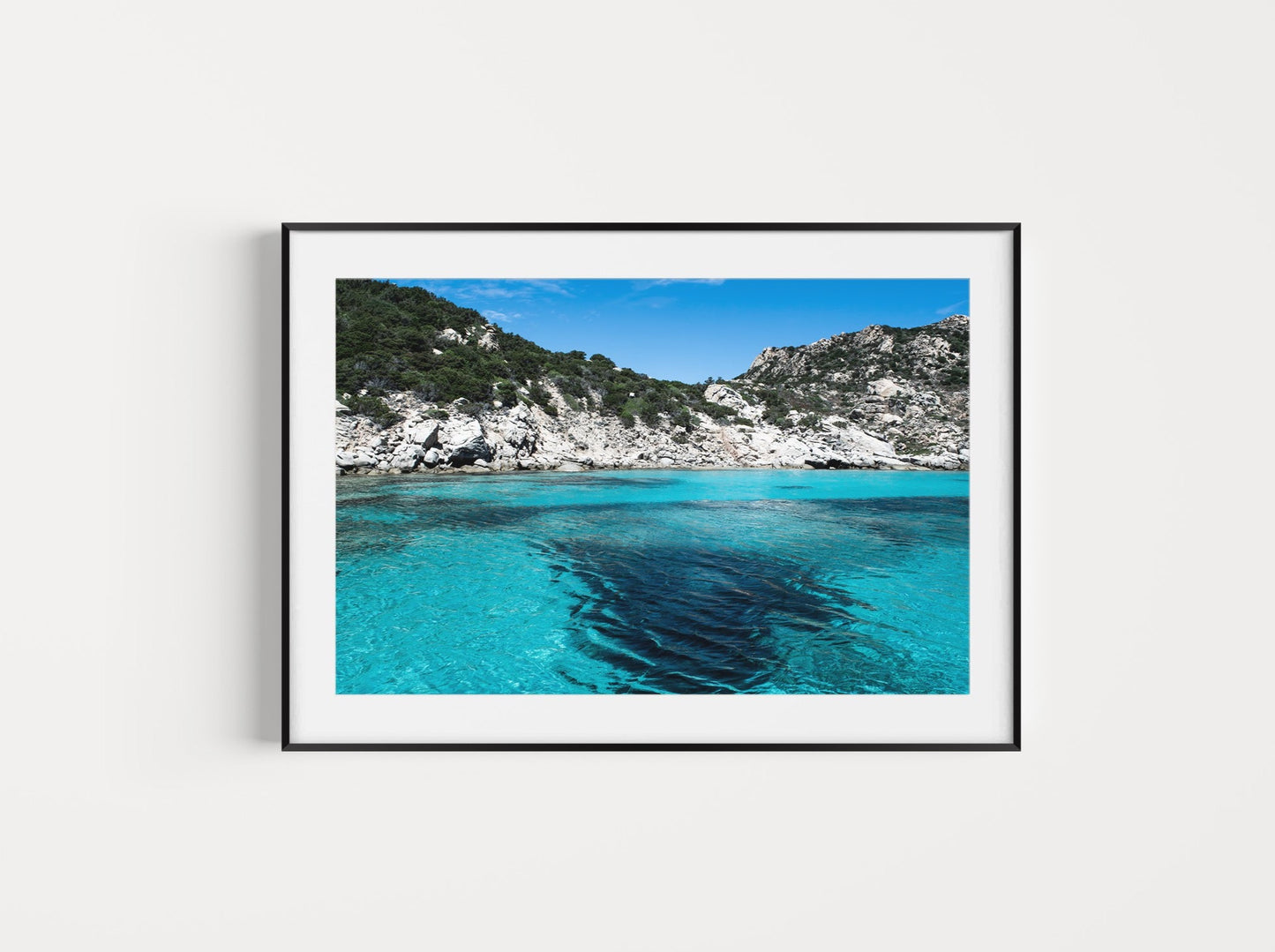 Blue Lagoon, Sardinia Giclée print on Hahnemühle German Etching Paper