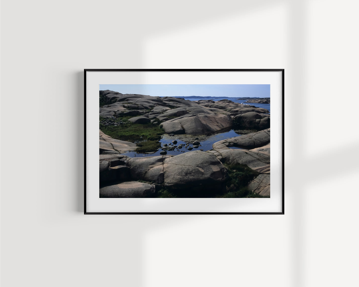 Granite rocks, Sweden Giclée print