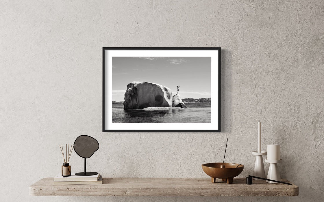 About to Jump, Sardinia Fine Art print on Hahnemühle German Etching paper