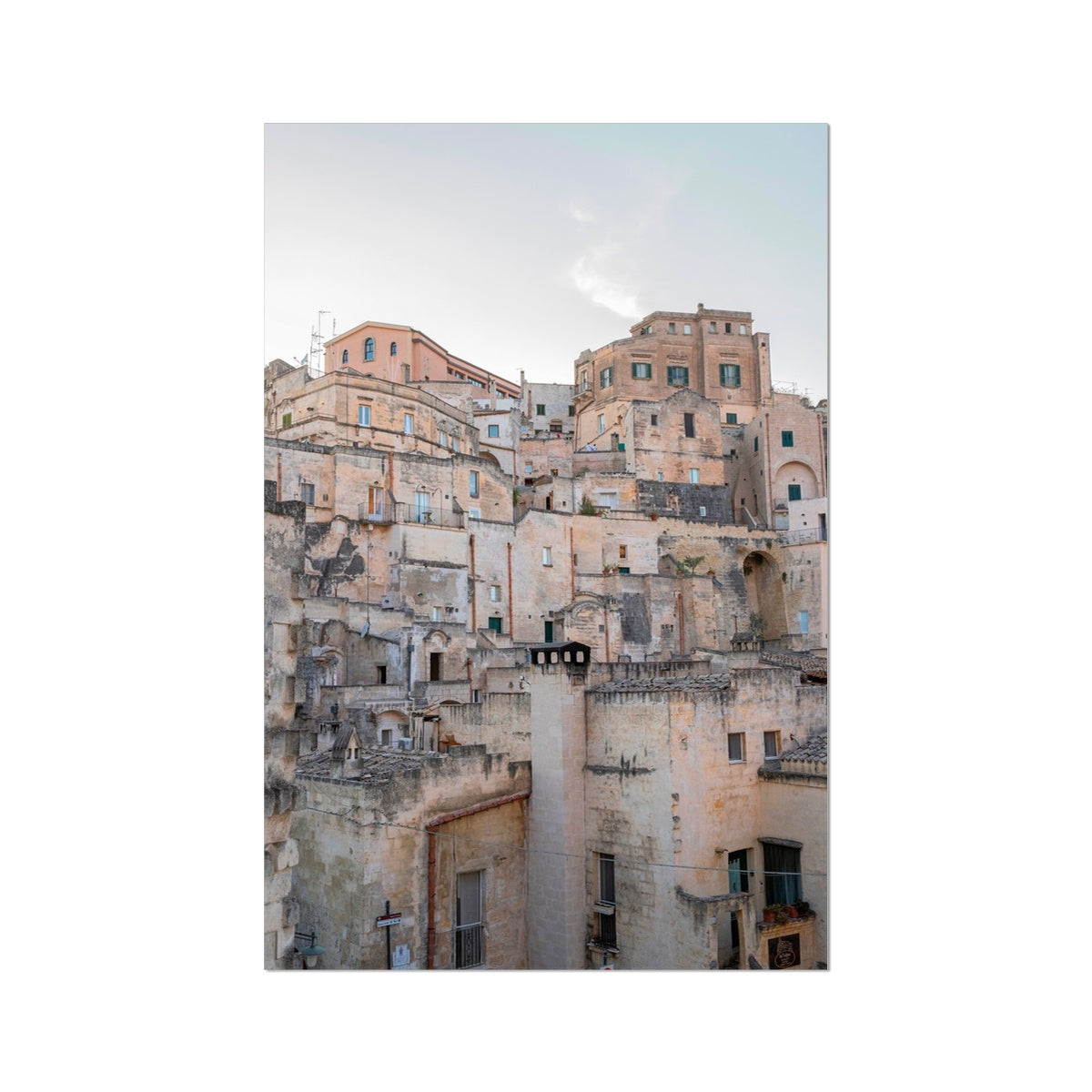 Sassi view #15, Matera Fine Art photography print - Giclée print on Hahnemühle German Etching paper