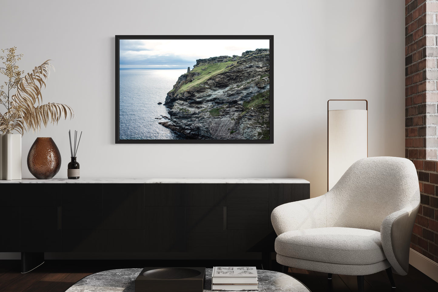 Rugged cliffs near Tintagel, Cornwall - Fine Art photography print on Hahnemühle German Etching paper