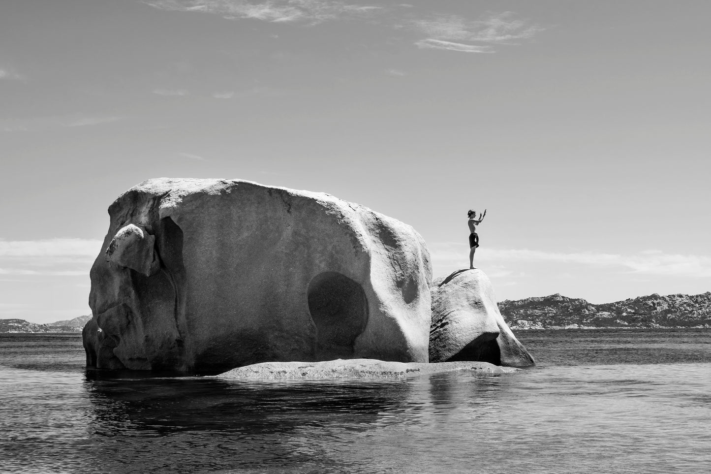 About to Jump, Sardinia Fine Art print on Hahnemühle German Etching paper