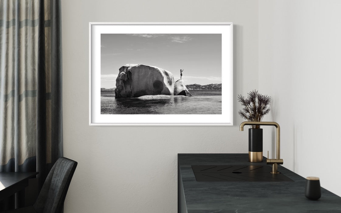 About to Jump, Sardinia Fine Art print on Hahnemühle German Etching paper