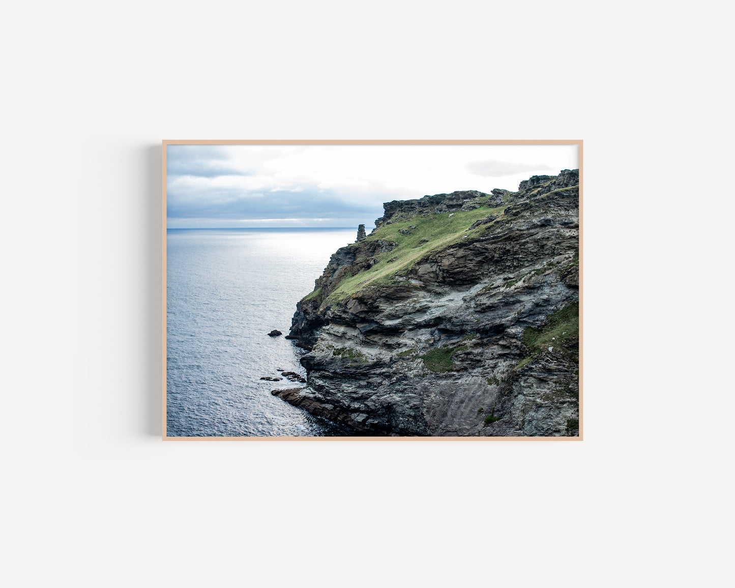 Rugged cliffs near Tintagel, Cornwall - Fine Art photography print on Hahnemühle German Etching paper