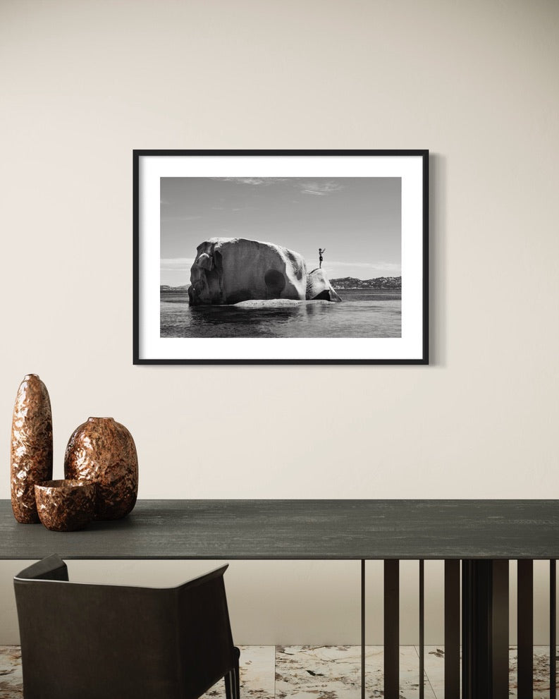 About to Jump, Sardinia Fine Art print on Hahnemühle German Etching paper