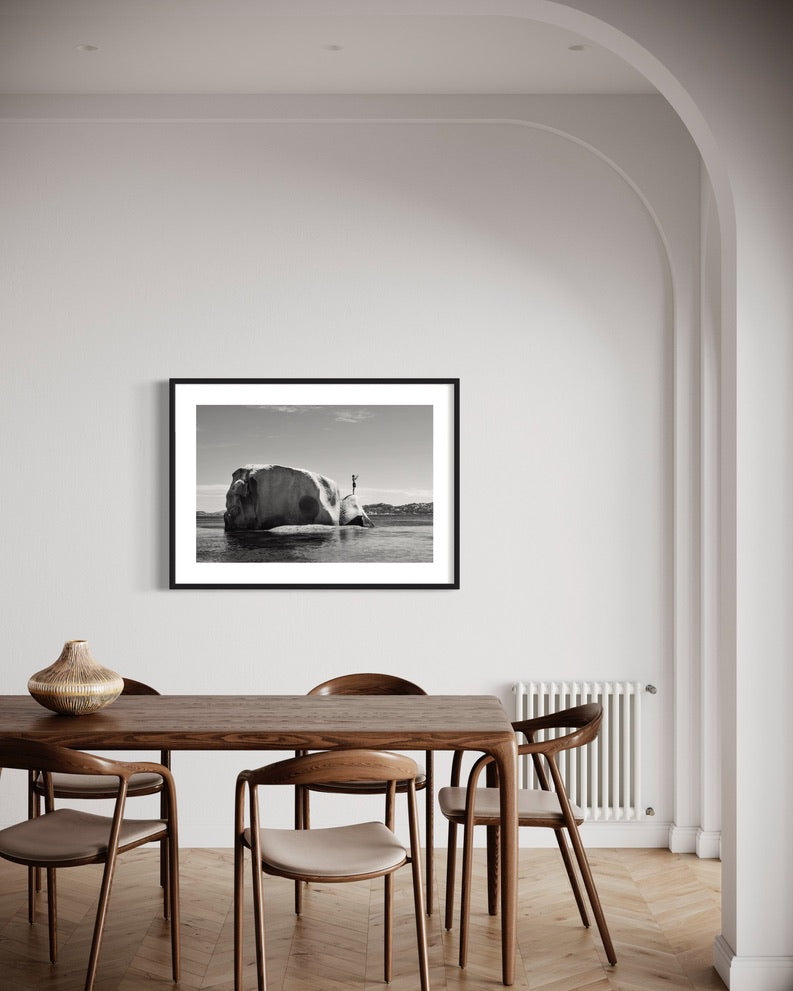 About to Jump, Sardinia Fine Art print on Hahnemühle German Etching paper