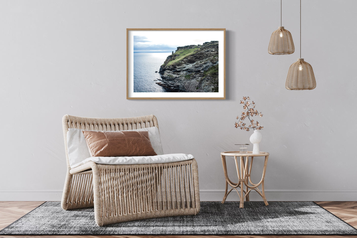 Rugged cliffs near Tintagel, Cornwall - Fine Art photography print on Hahnemühle German Etching paper