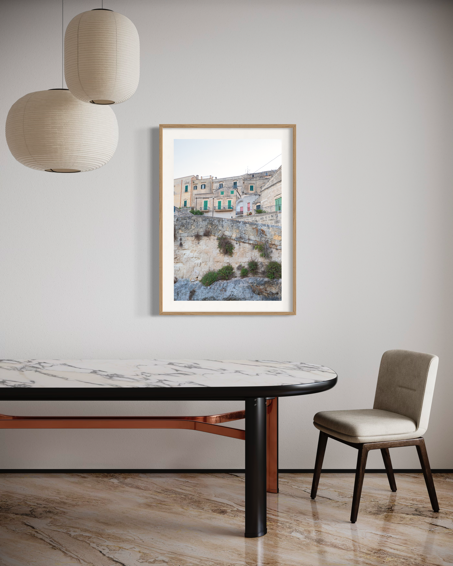 Houses of Matera, Sassi - Fine Art photography print on Hahnemühle German Etching paper