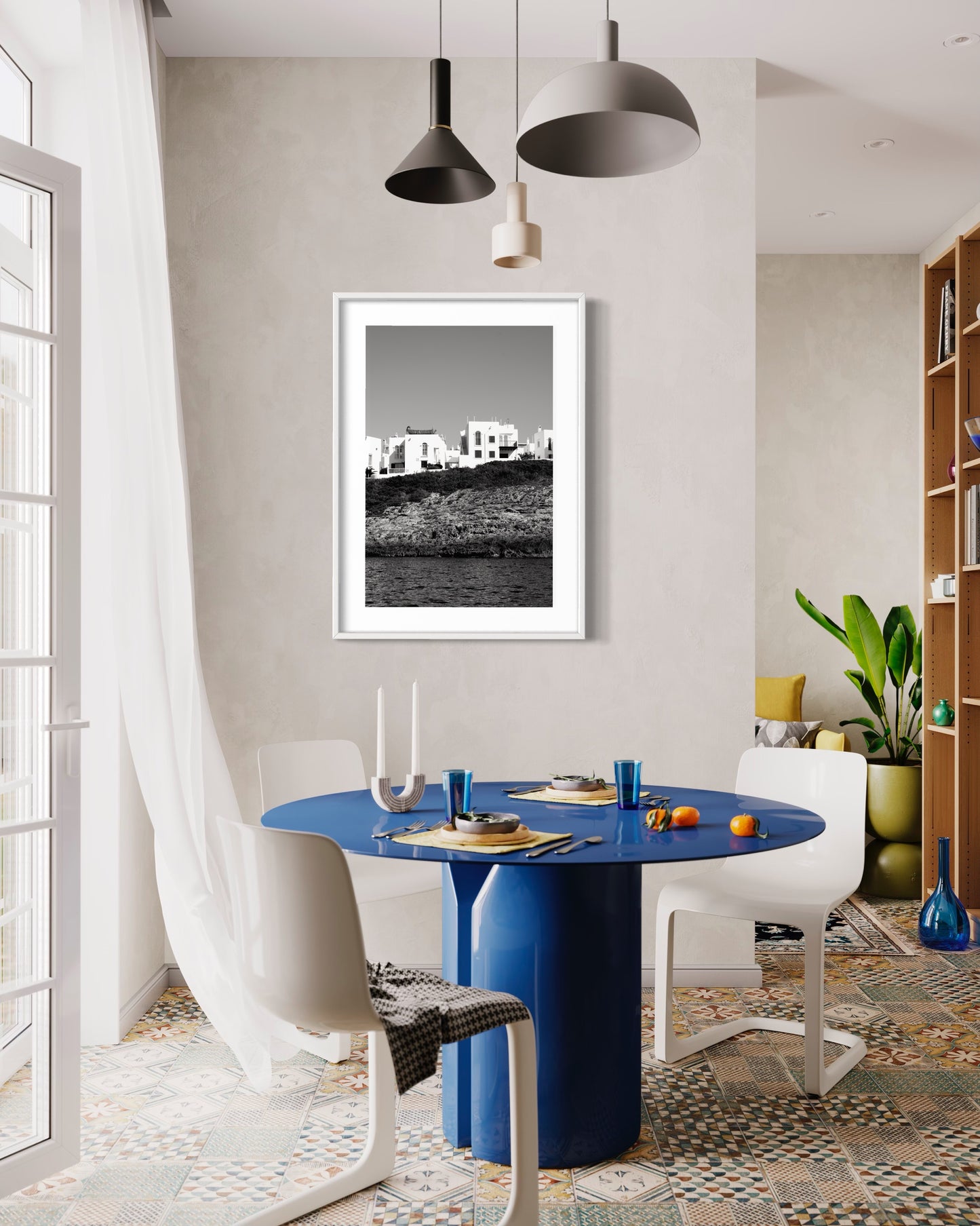 View of Portinatx, Ibiza - Framed & Mounted fine art print