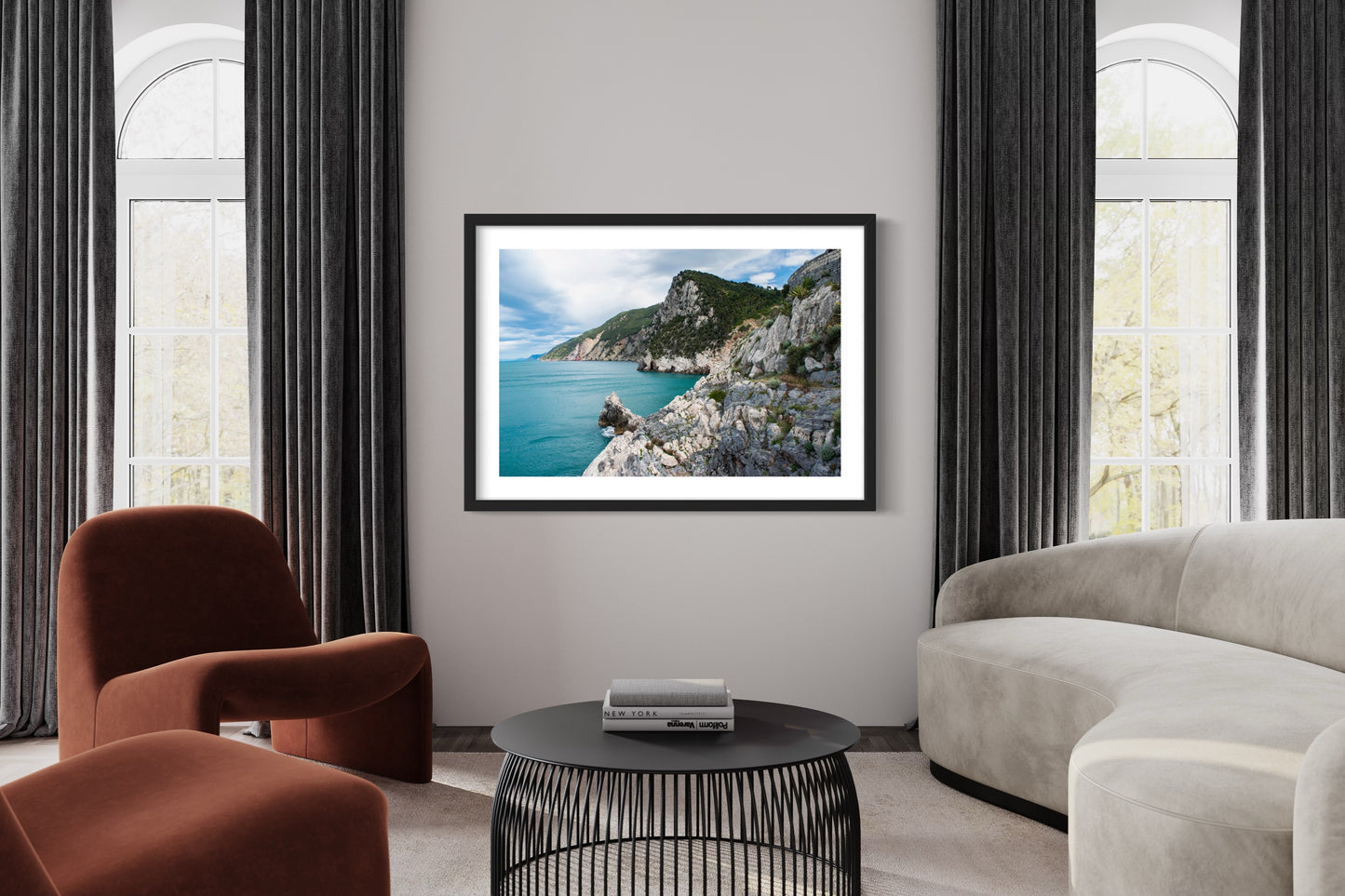 Cliffs of Portovenere, Cinque Terre - Giclée Print on Hahnemühle German Etching paper
