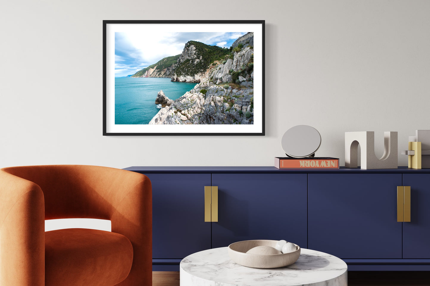 Cliffs of Portovenere, Cinque Terre - Giclée Print on Hahnemühle German Etching paper