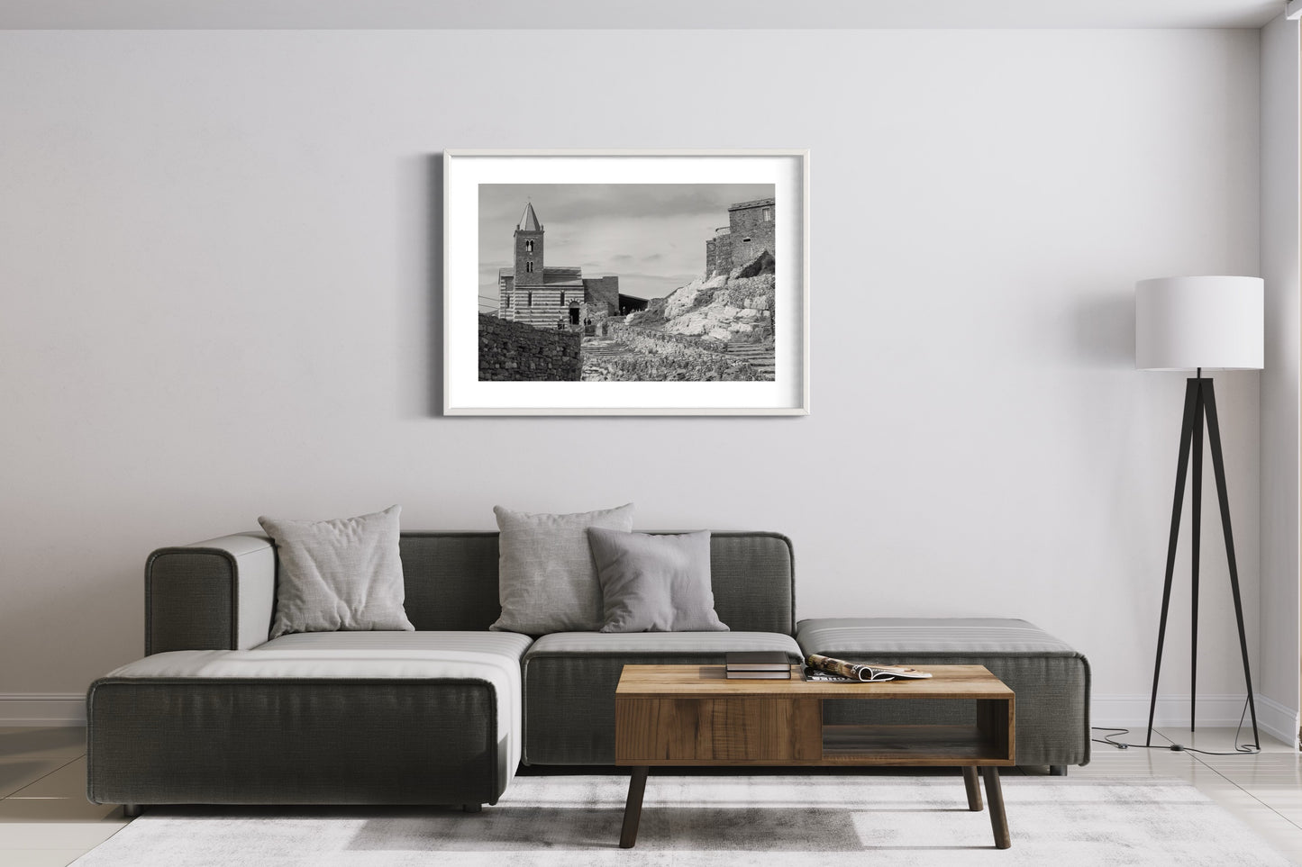 Church of San Pietro in Portovenere, Cinque Terre - Giclée print on Hahnemühle German Etching. paper