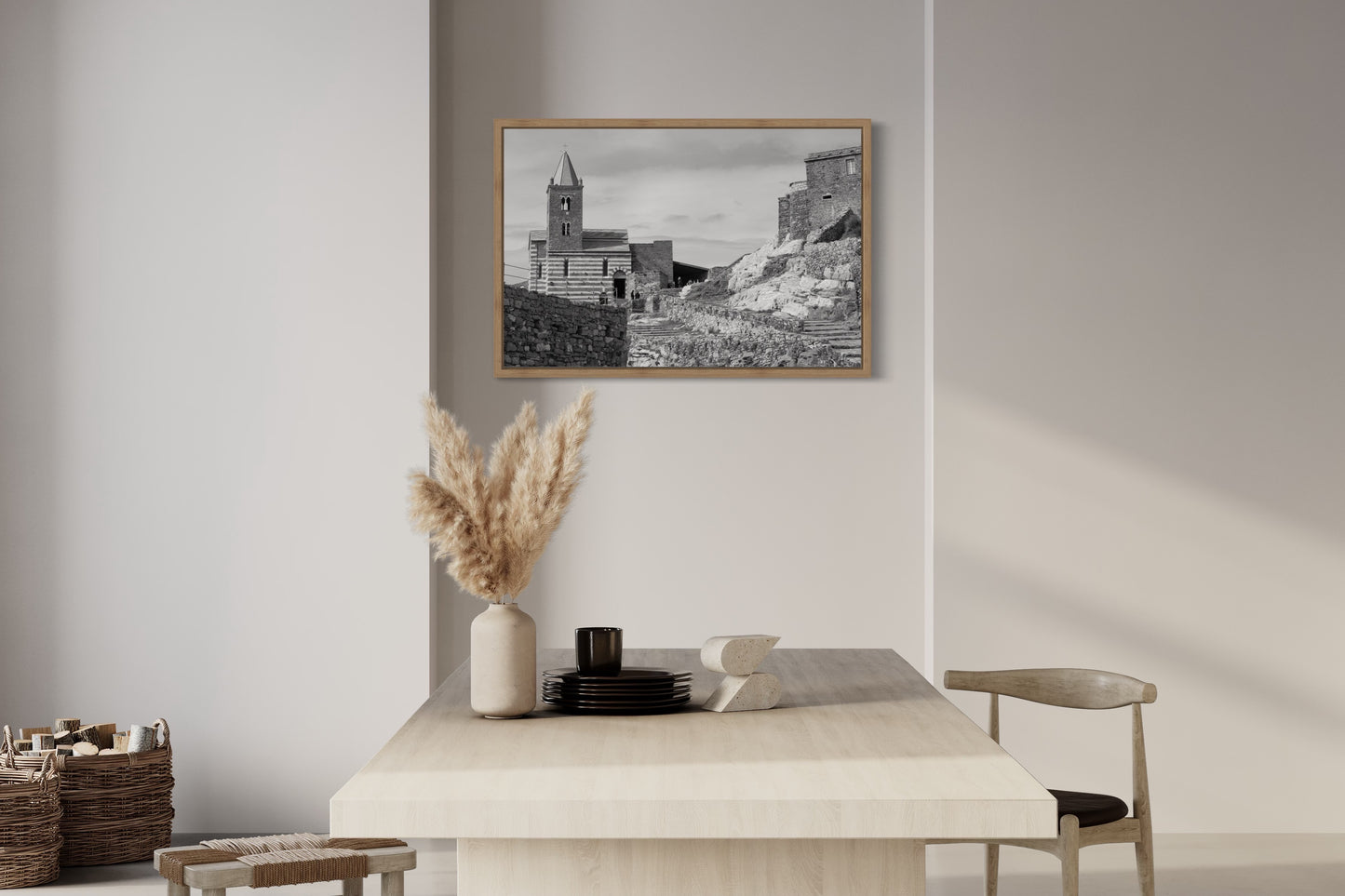 Church of San Pietro in Portovenere, Cinque Terre - Giclée print on Hahnemühle German Etching. paper