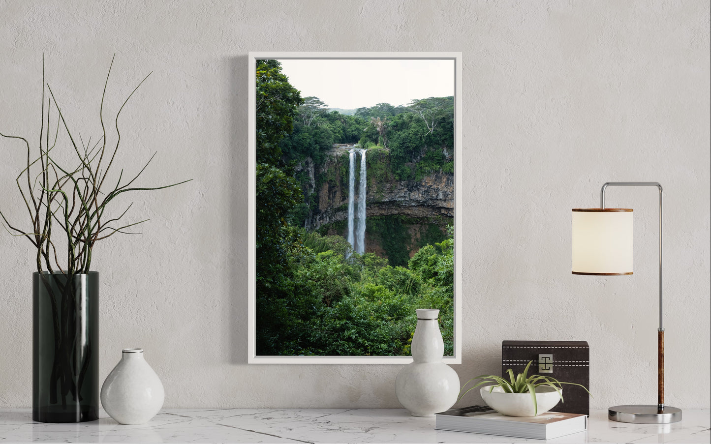 Chamarel Waterfall, Mauritius - Fine Art photography print - Giclée Print on Hahnemühle German Etching paper