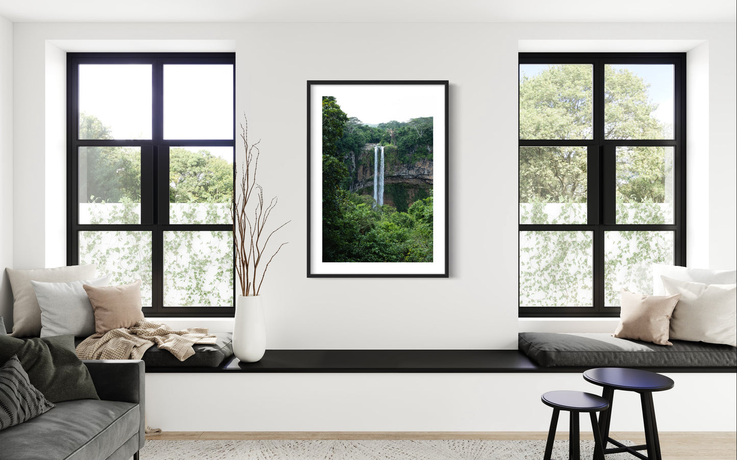 Chamarel Waterfall, Mauritius - Fine Art photography print - Giclée Print on Hahnemühle German Etching paper
