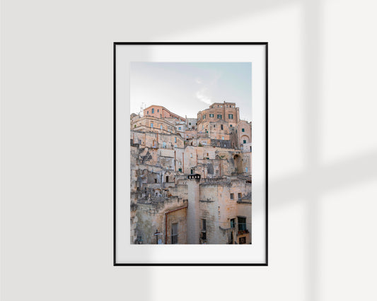 Sassi view #15, Matera Fine Art photography print - Giclée print on Hahnemühle German Etching paper