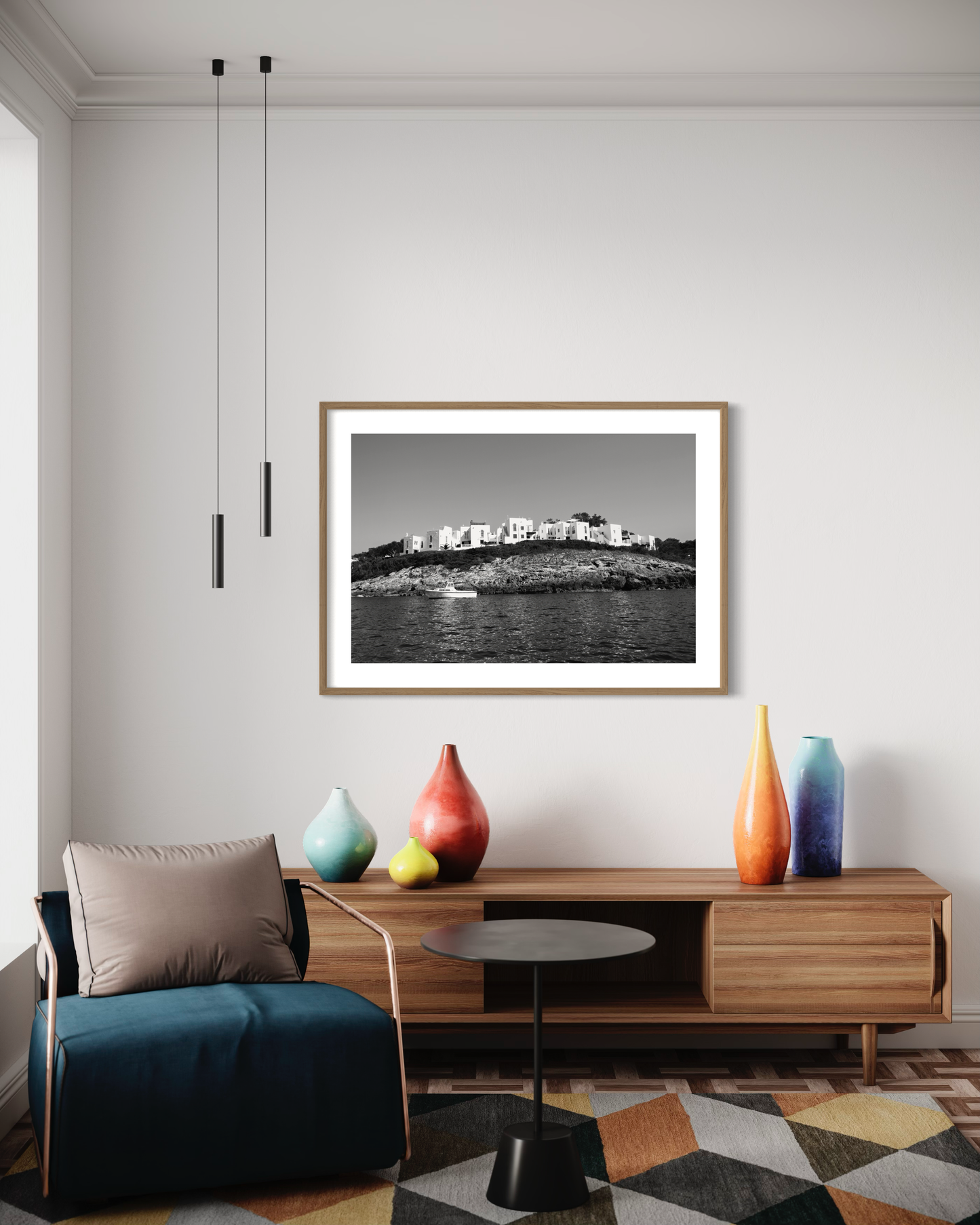 Houses of Portinatx, Ibiza - Fine Art print on Hahnemühle German Etching paper
