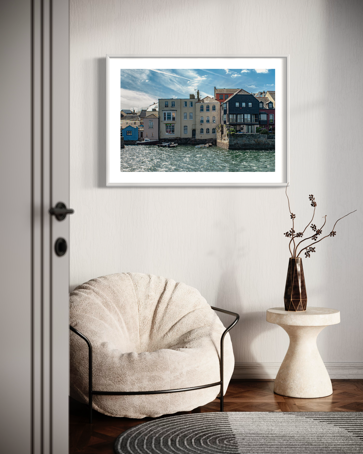 Houses of St. Mawes, Cornwall - Fine Art print on Hahnemühle German Etching paper