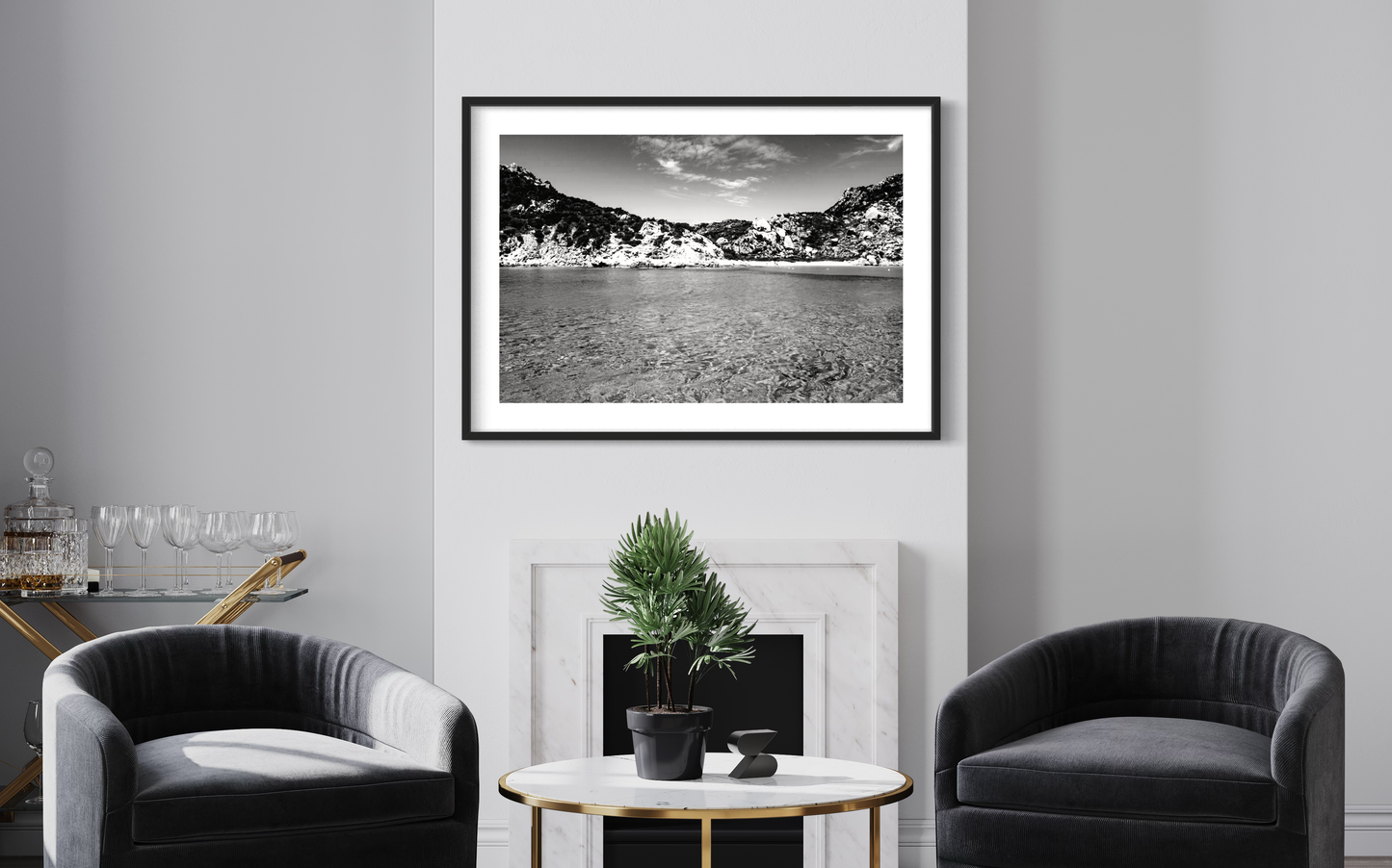Coastal view, Sardinia - Giclée print on Hahnemühle German Etching paper