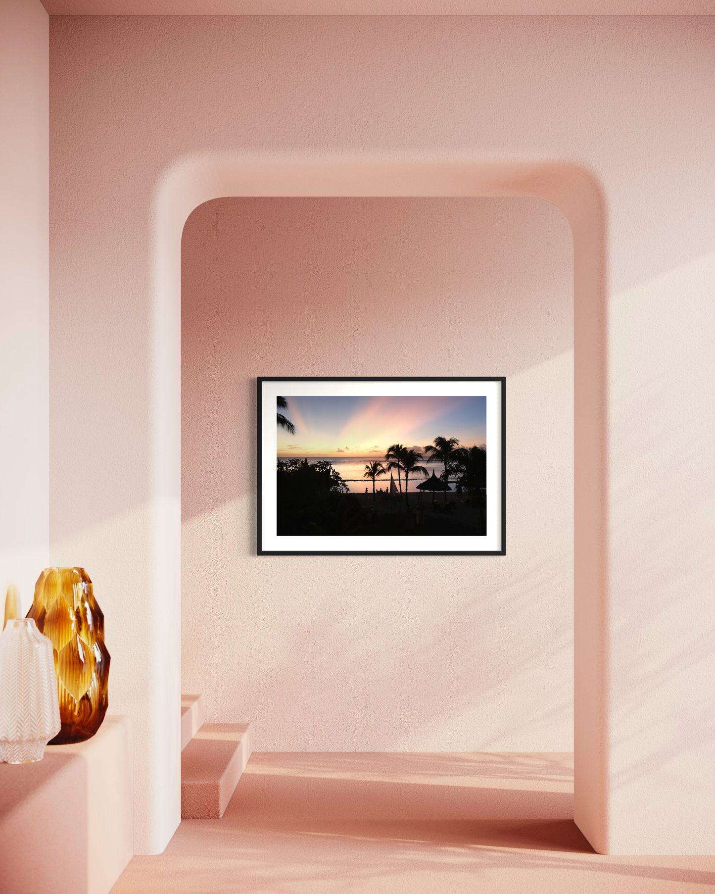 Sunset in Mauritius - Fine Art print on Hahnemühle German Etching paper