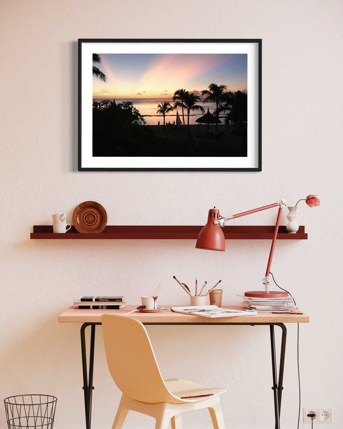 Sunset in Mauritius - Fine Art print on Hahnemühle German Etching paper