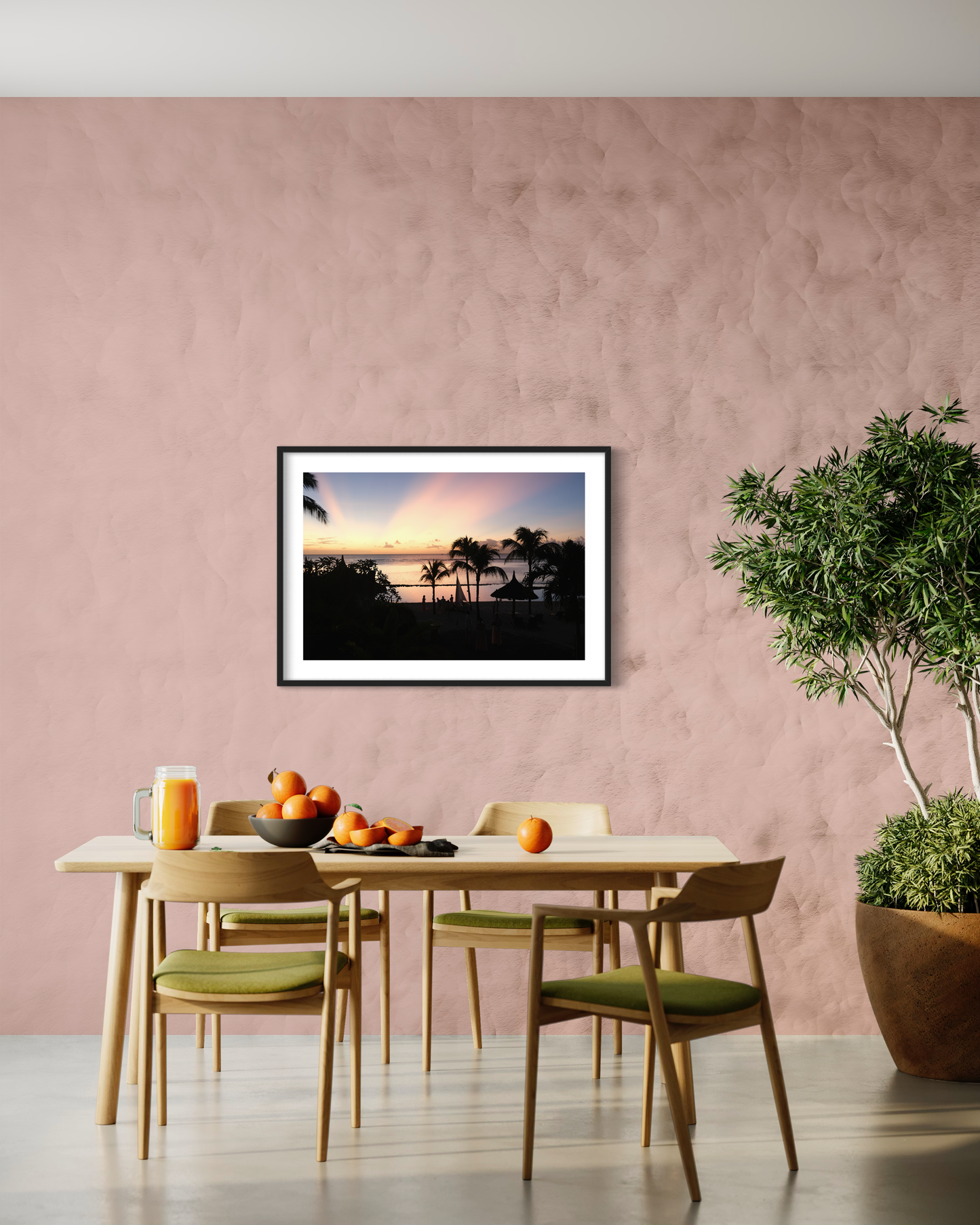 Sunset in Mauritius - Fine Art print on Hahnemühle German Etching paper