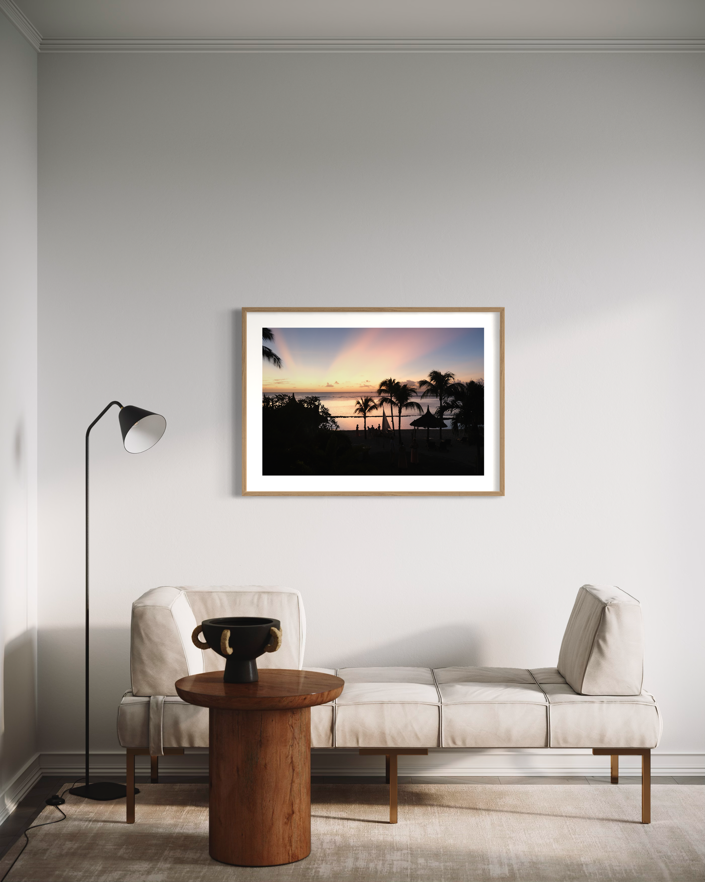 Sunset in Mauritius - Fine Art print on Hahnemühle German Etching paper