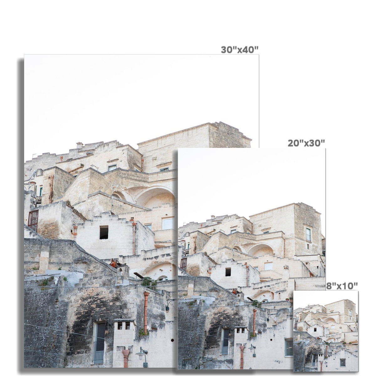 Sassi, view #13, Matera - Hahnemühle German Etching Print