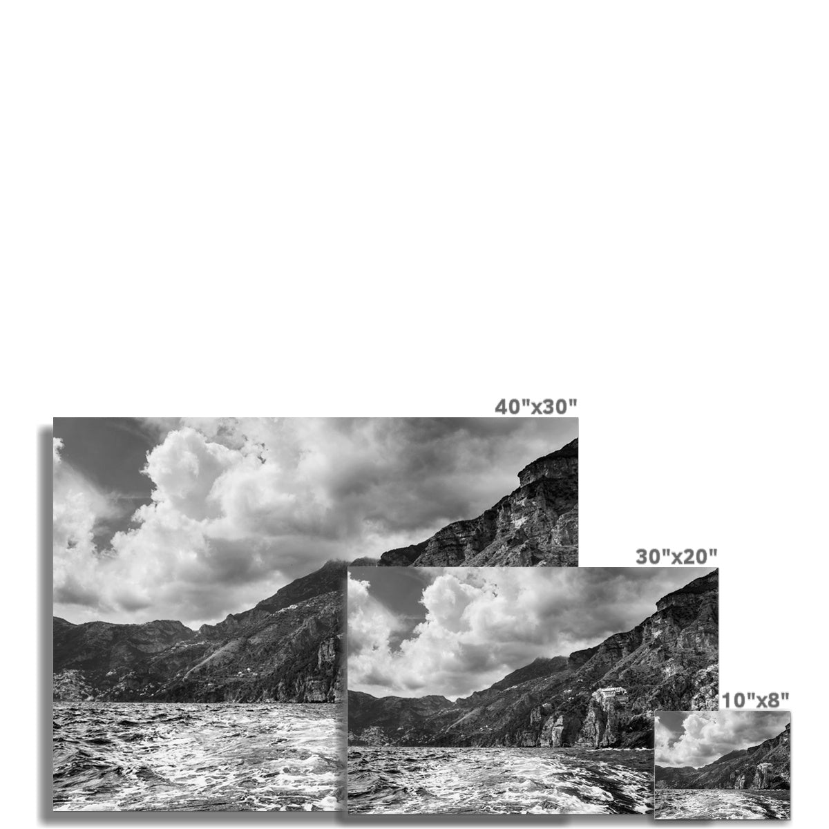 Tempestuous Sea, Amalfi Coast - Photography print on Hahnemühle German Etching paper