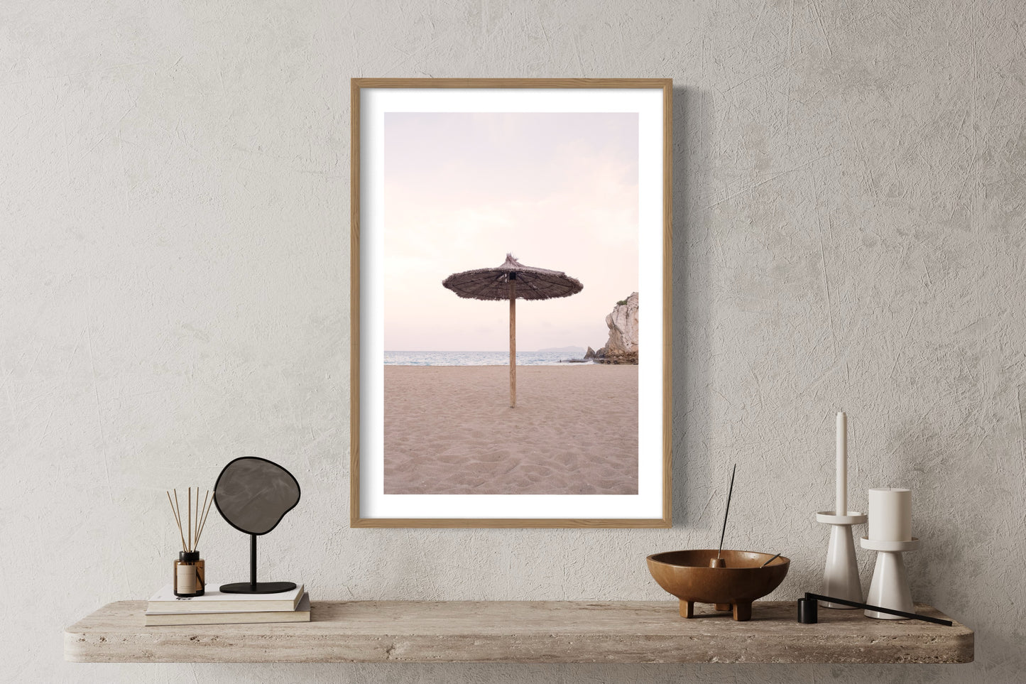 Sun Umbrella, Ibiza - Giclée print on Hahnemühle German Etching paper