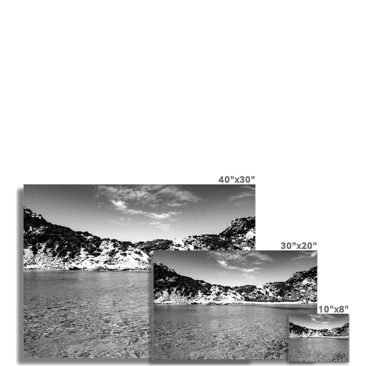 Coastal view, Sardinia Hahnemühle German Etching Print
