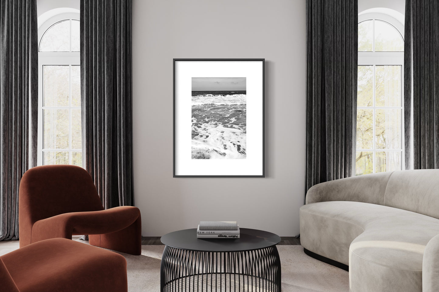 Relaxing sea waves, Ibiza Giclée print