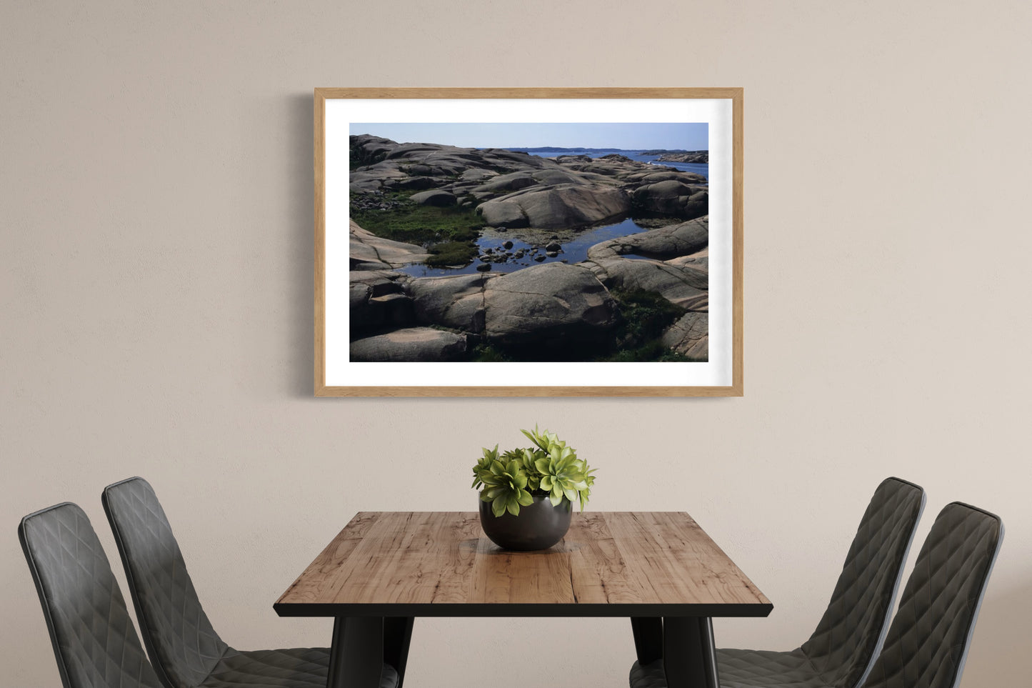 Granite rocks, Sweden Giclée print