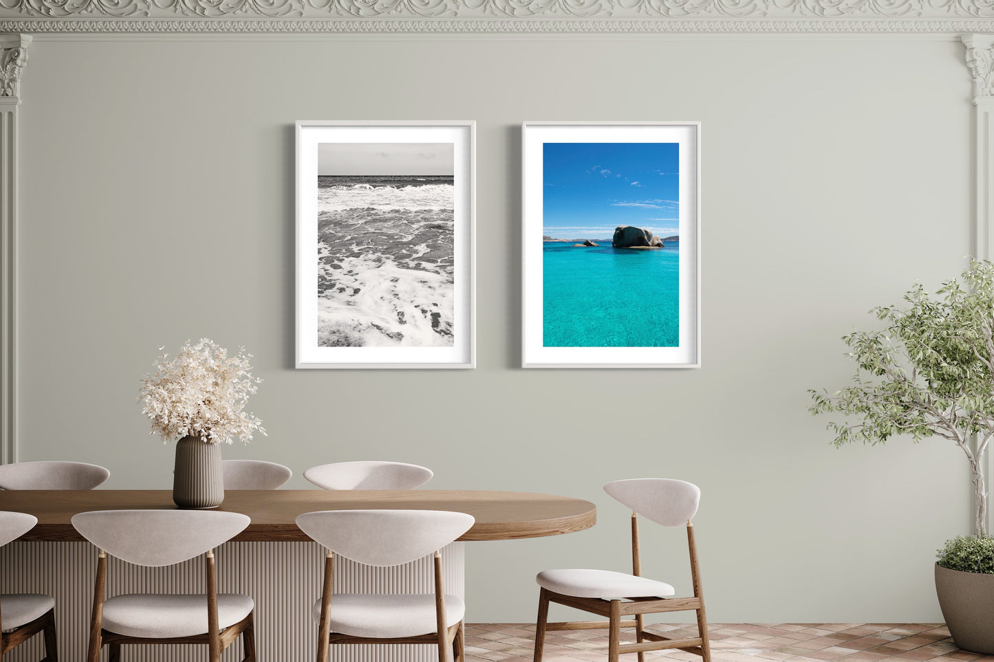 Relaxing sea waves, Ibiza Giclée print