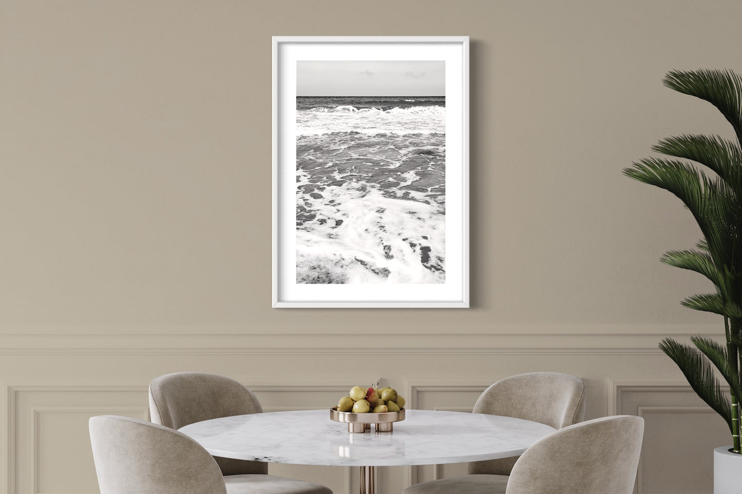 Relaxing sea waves, Ibiza Giclée print