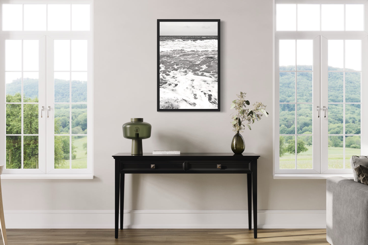 Relaxing sea waves, Ibiza Giclée print