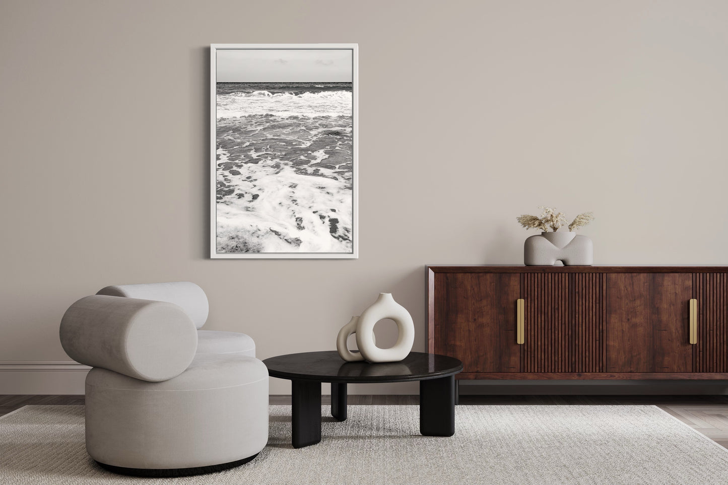 Relaxing sea waves, Ibiza Giclée print