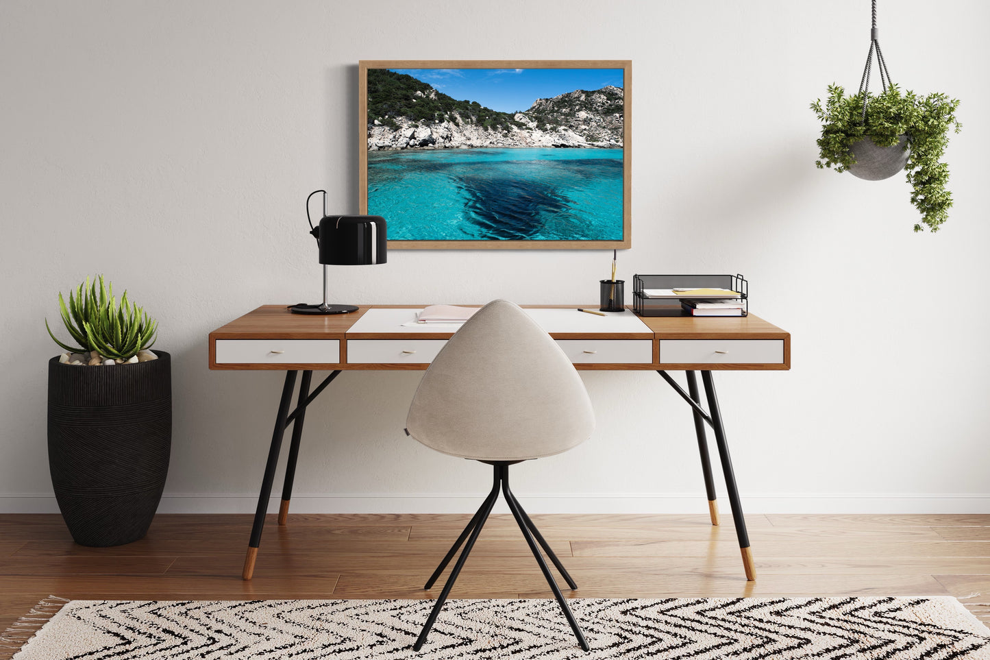 Blue Lagoon, Sardinia Giclée print on Hahnemühle German Etching Paper