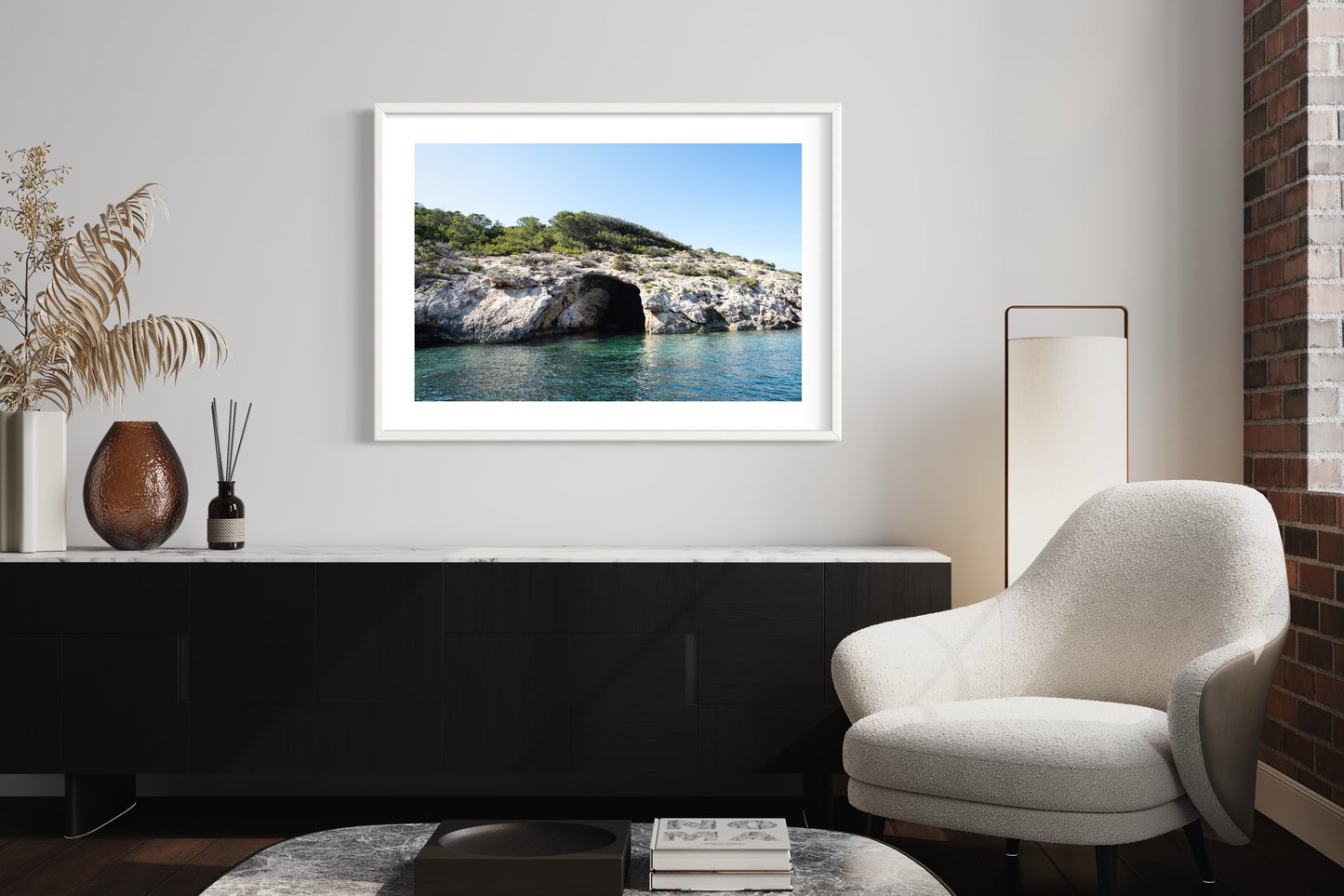 Sea cave, Portinatx Giclée print