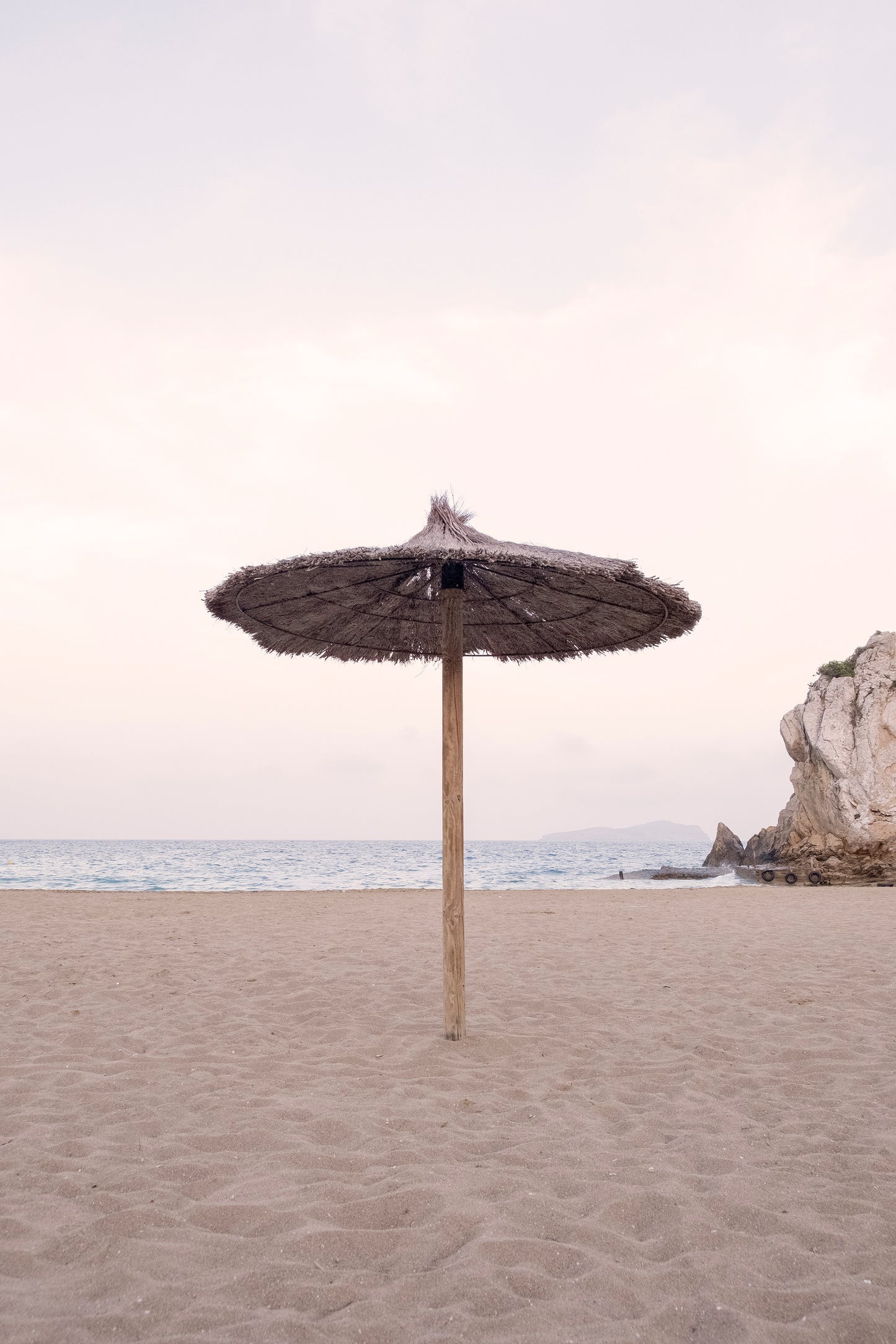 Sun Umbrella, Ibiza - Giclée print on Hahnemühle German Etching paper